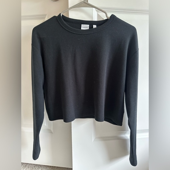 Sunday Best Aritzia cropped waffle long sleeve - Picture 2 of 2